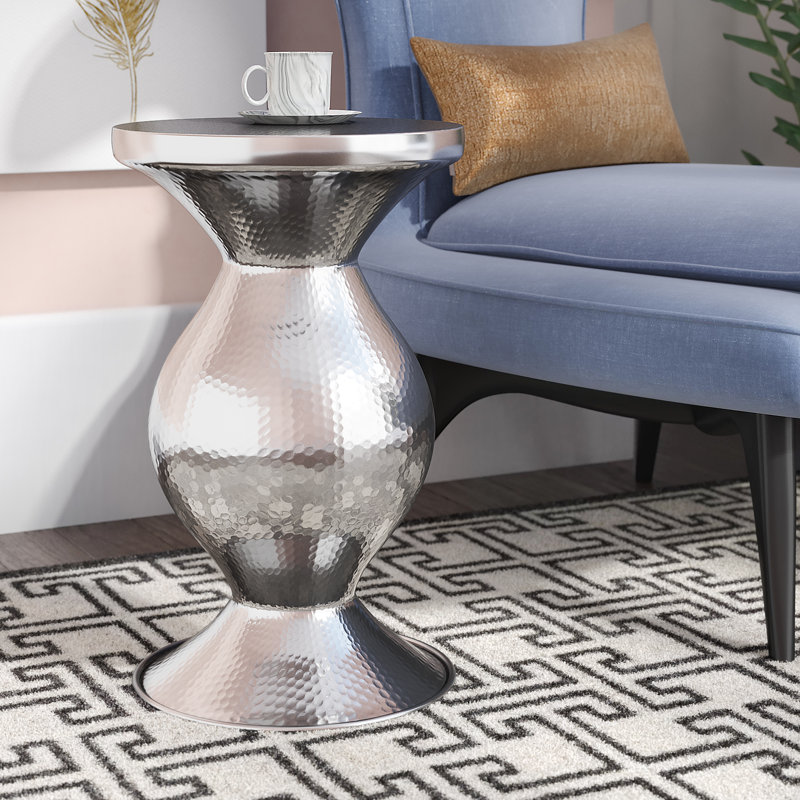 Tabouret d'appoint Oxley, Argent