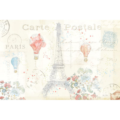 Lighthearted In Paris I 1 Piece Wrapped Canvas Wall Art
