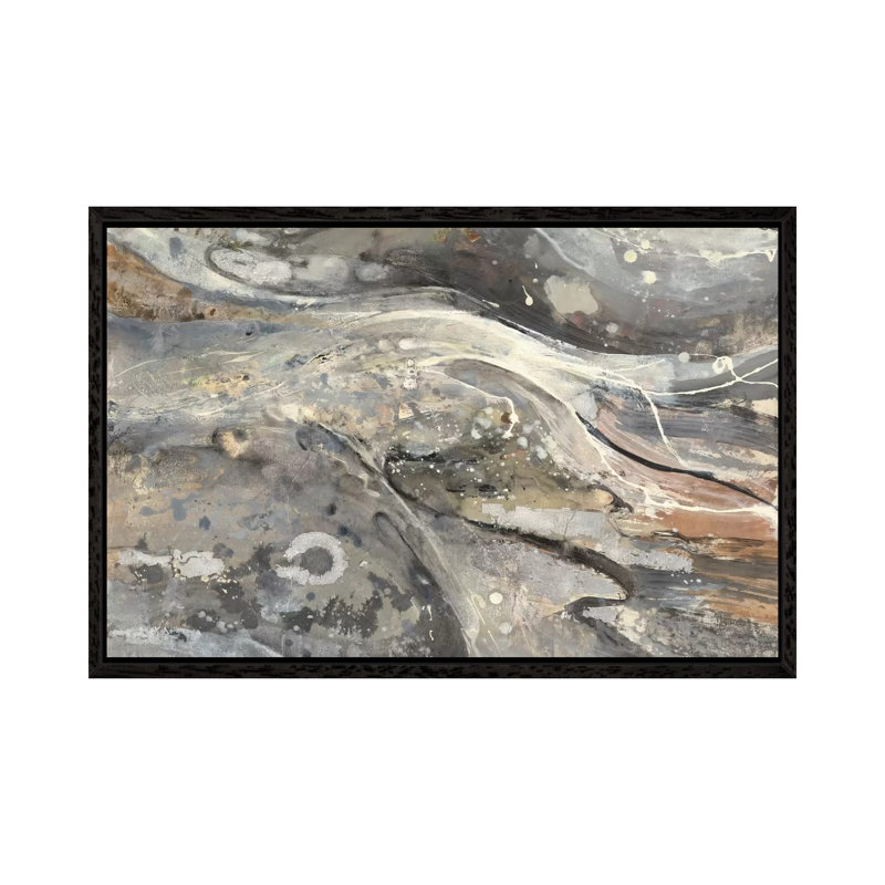 Minerals III by Albena Hristova - Wrapped Canvas Painting, Black Floater Framed, 66.04 cm H x 45.72 cm W