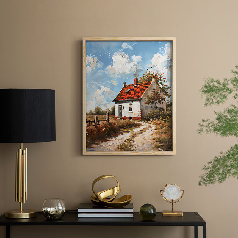 LANDSCAPES Series CIV, reproduction encadrée - bois massif, H 21 po x l 17 po