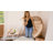Indoor/Outdoor Wicker Egg Chair with Ottoman and Cushions-2009428795