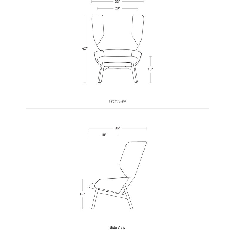 Heads Up Lounge Chair, Maharam Mode in Machine