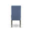 Ensemble de coin repas 3 pièces pour petits espaces comprenant une table de salle à manger de cuisine ronde et 2 chaises Parson en tissu de couleur bleue, cappuccino de 42 po x 42 po-708597408-708597409-708597418
