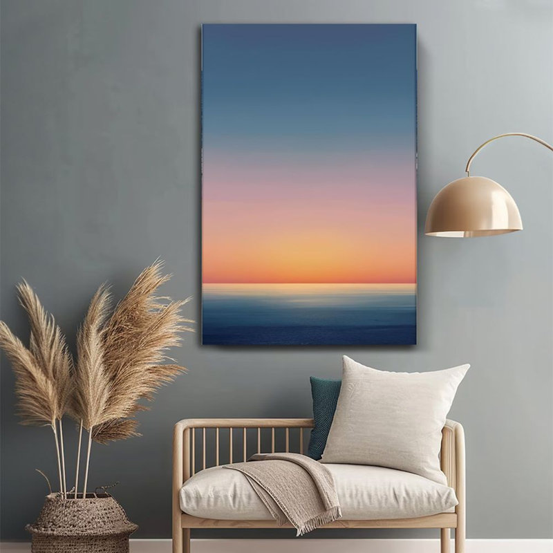Impression sur toile encadrée 1pc Mark Rothko, coucher de soleil abstrait 24 x 36 pouces
