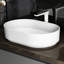 Solid Surface Pedestal Basin - Matte White. , Clean Easily, . Contemporary Design. 23.48 In. Depth, 15.31 Width, 5.39 Height. No Drainer And . 17.16 Lb. Weight White Weight. Contemporary. Without Or