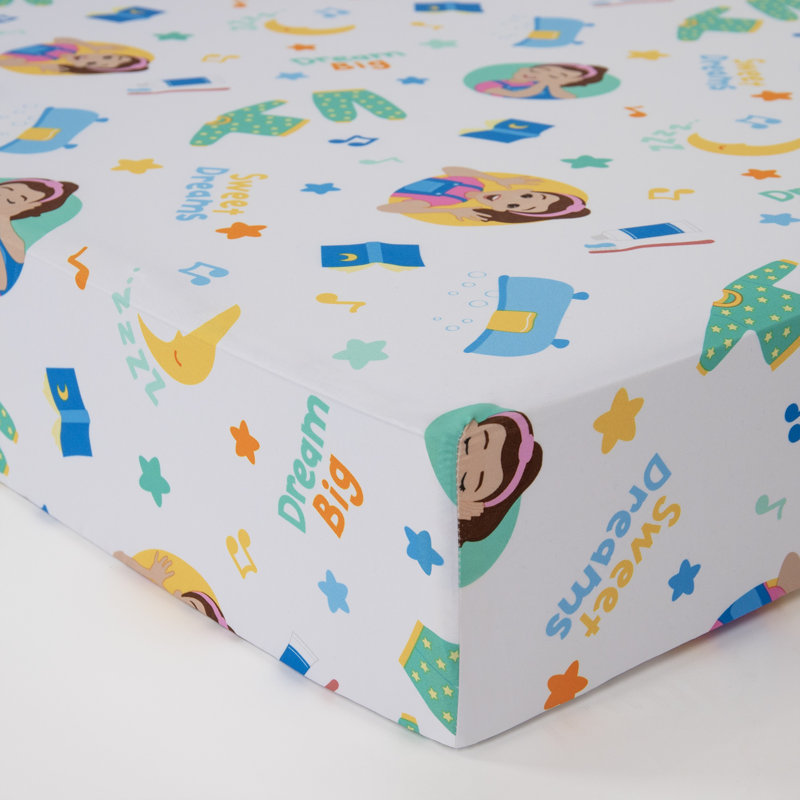 Ms. Rachel 2 Piece Toddler Sheet Set - Includes Two Fitted Toddler Sheets