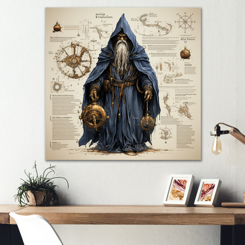 Schéma IV encadré sur toile, H 36 po x l 36 po x P 1,5 po, Toile tendue