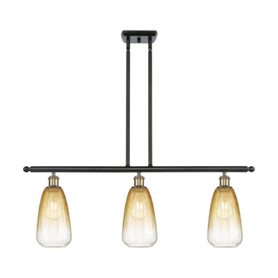 Ballston - Brookhaven Almond - 3 Light Stem Hung Island Light