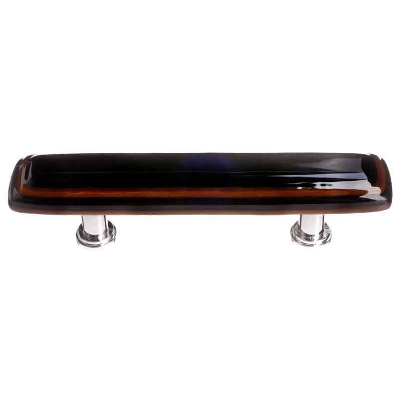 Stratum Bar / Handle Pull, Woodland/Black, Satin Nickel