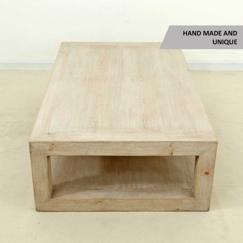 Natsumi Solid Wood Coffee Table, White