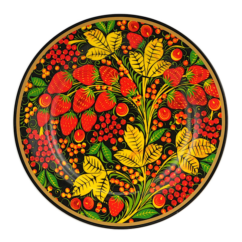 Assiette à dessert en porcelaine Folk