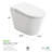 ANZZI Envo 1.28 GPF Elongated 16.6 Comfort Height Chair Height Floor Mounted Bidet Toilet with Seat Included