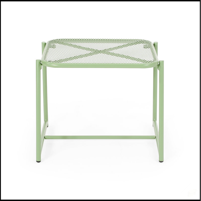 Elba 15.5"H Side Table, 16.25" H x 19.5" W x 18" D, Green