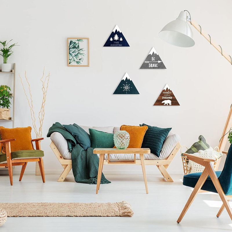 Ensemble de 4 panneaux décoratifs en bois pour enfants