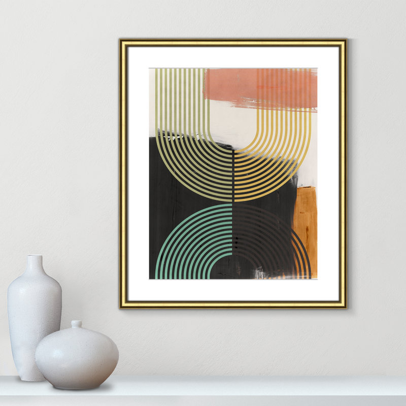 «Bolded II» par Isabelle Z, L 22,75 po x H 26,75 po, Matted Print, Or classique
