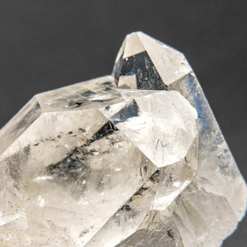 Véritable grappe de cristal de quartz transparent du Brésil (1,2 lb)