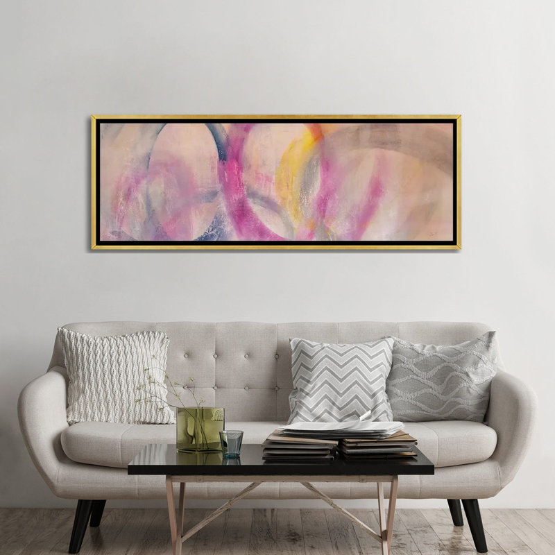 « Surréaliste » par Julian Spencer, reproduction d’art panoramique, H 24 po x l 72 po x P 1,5 po, Toile encadrée d'or