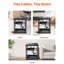 Support réseau 12u à cadre ouvert, profondeur de 23 po, fixation murale ou au sol, tablettes ventilées, soudures à haute résistance, idéal pour les petits espaces de bureau à 4 colonnes robustes, maximise les espaces, supporte l'équipement