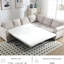 Canapé-lit modulaire 2 en 1, 6 places, beige