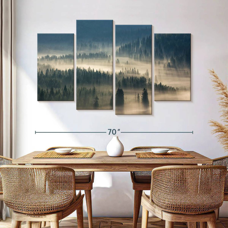 Alvord Foggy Fir Forest, 42" H x 68" W
