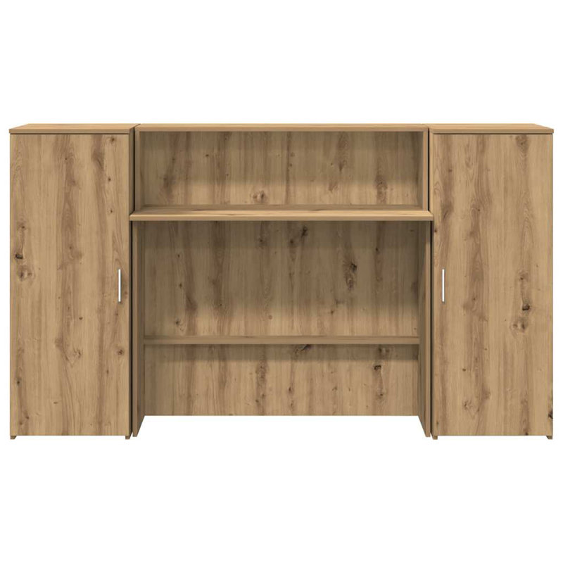 Baki Standing Desk, 103.5cm H x 180cm W x 50cm D, Artisan Oak