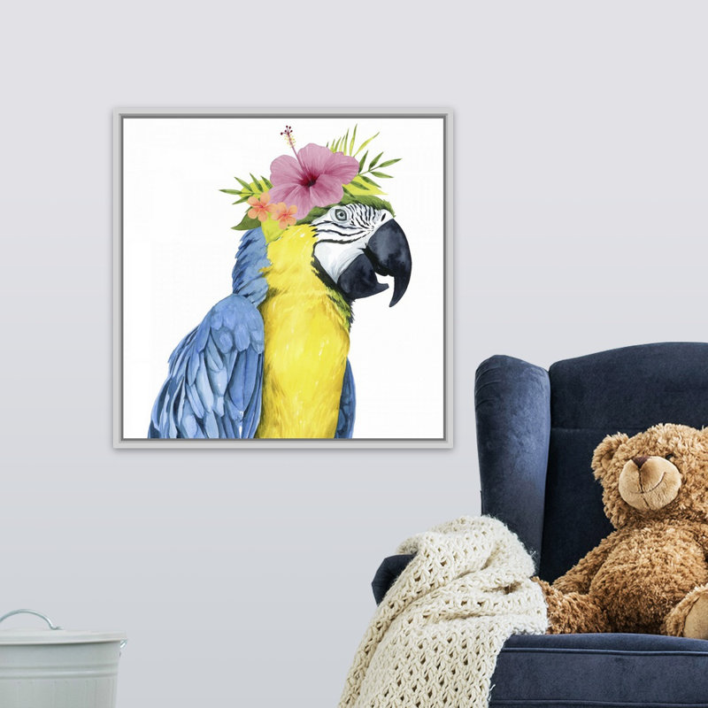 Art sur toile tropical halo ii Sickles, H 24 po x l 24 po x P 1,75 po, Cadre flottant blanc