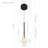 Capri 5-in 100-277V 1-Light ETL Certified Integrated LED Height Adjustable Globe Pendant Lighting-75051172