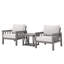 Ensemble de conversation extérieur en aluminium 3 pièces avec chaises pivotantes à 360° et coussins, fini chêne blanchi-1355386144