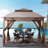 11X11ft Pop Up Instant Gazebo Tent With Mosquito Netting-102842877
