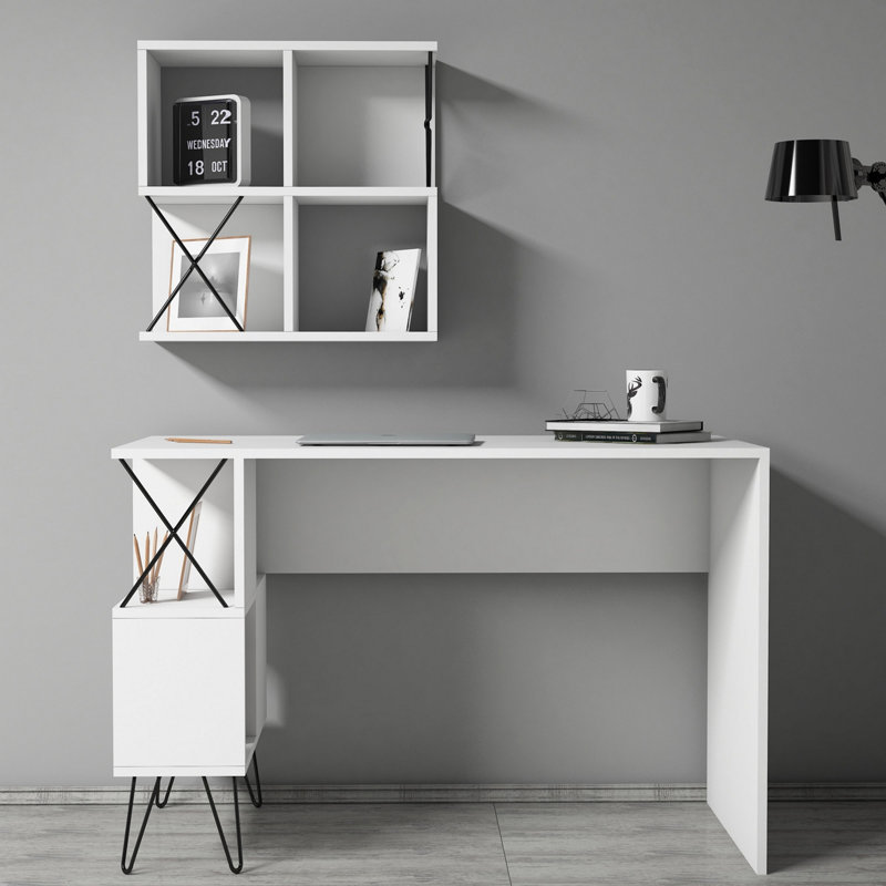 Zaki Writing Desk, White