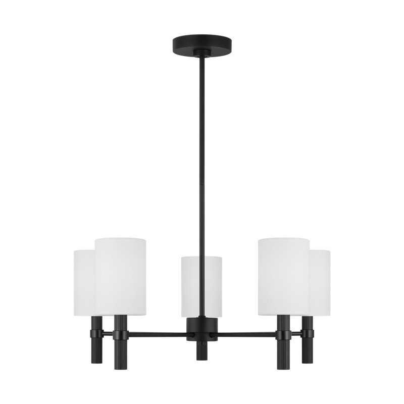 Manor Medium Chandelier, Midnight Black