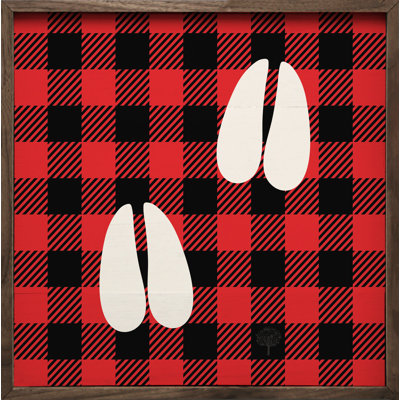 Deer Prints Plaid Red
