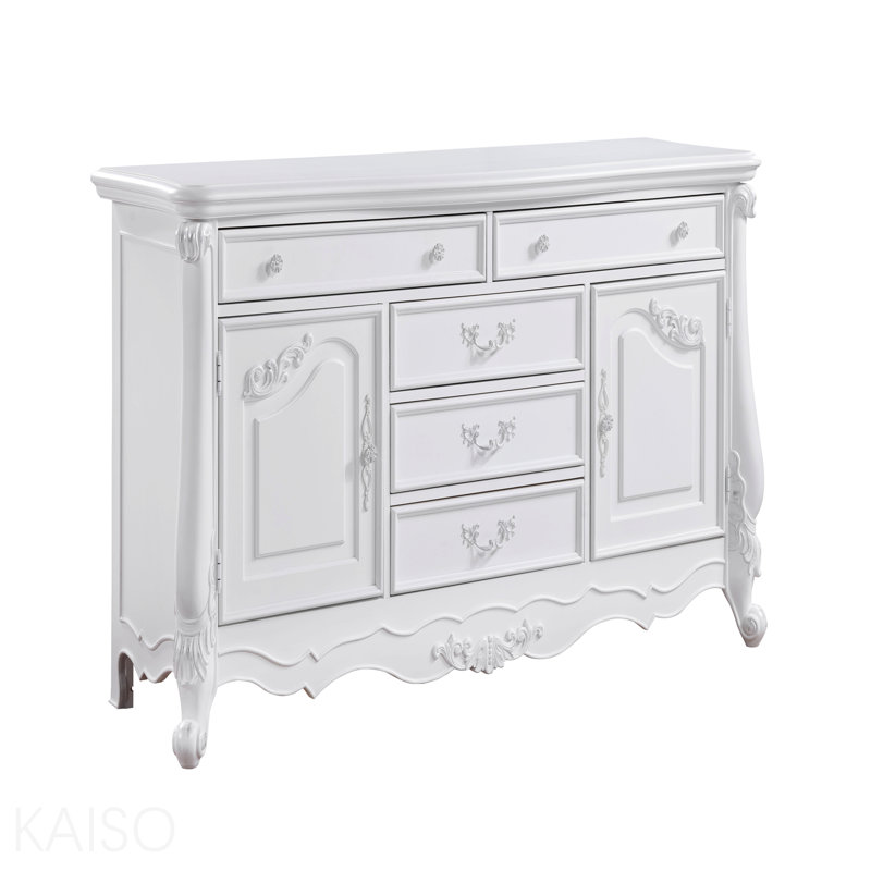 Commode à finition blanche