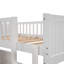 Lit mezzanine simple avec deux tiroirs en blanc - Maximisez l'espace et le choix pratique de chambre à coucher-1111171472