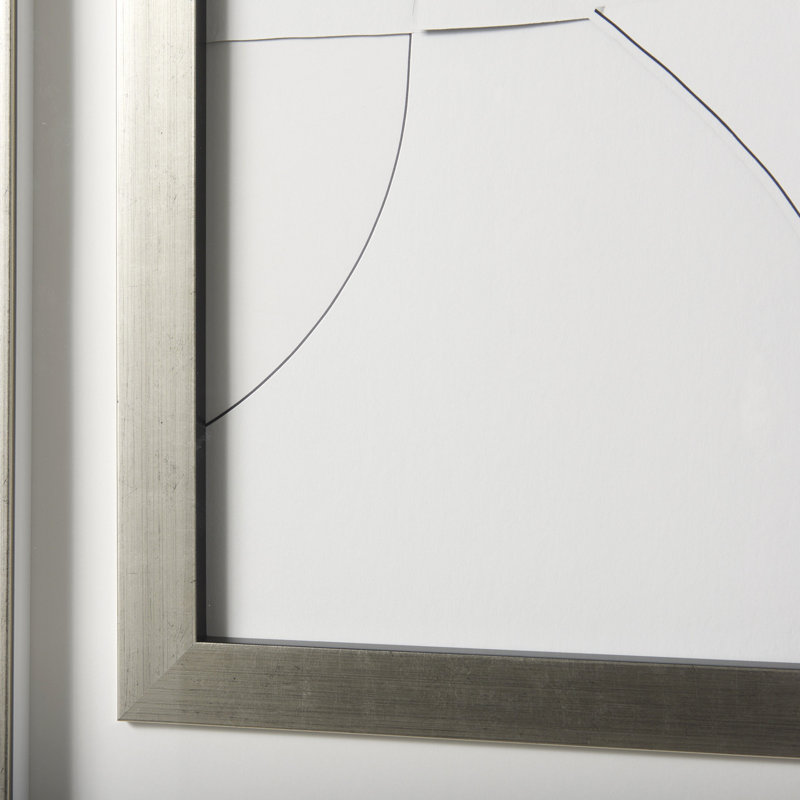 Geometry Experiment II a Handmade Original Framed Artwork under Glass, Geometry Experiment I