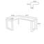 Bureau en coin en bois massif de couleur noyer en forme de L-872479658-872479657