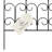 Pure Garden Metal Garden Fencing- 5 Outdoor Interlocking Panels for Landscaping- Edging