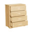 Commode verticale en bois à 4 tiroirs avec commode à 4 tiroirs