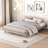 Modern Floating Platform Bed Frame-62335164-62335111