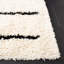 Tapis rayé ivoire / noir Chandless-224294207