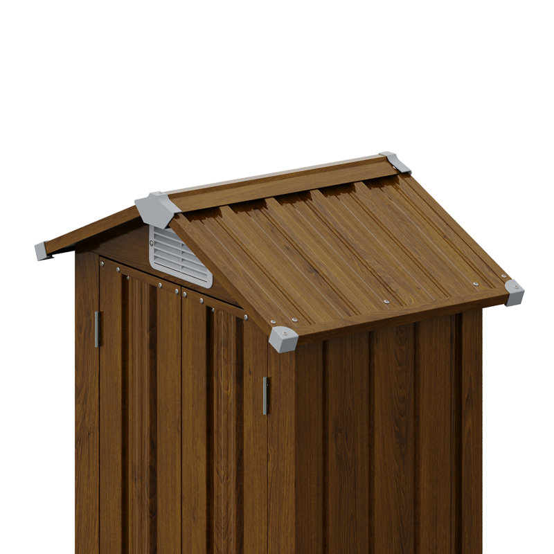 2.7X1.9FT Storage Cabinet Metal Garden Shed with Lockable Door