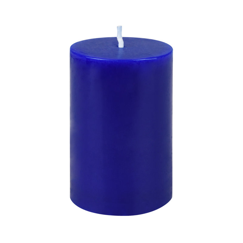 Bougie flottante non parfumée, 1, Bleu, 2 po x 3 po