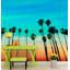 Murale palmier socal coucher de soleil Makoti-295280512