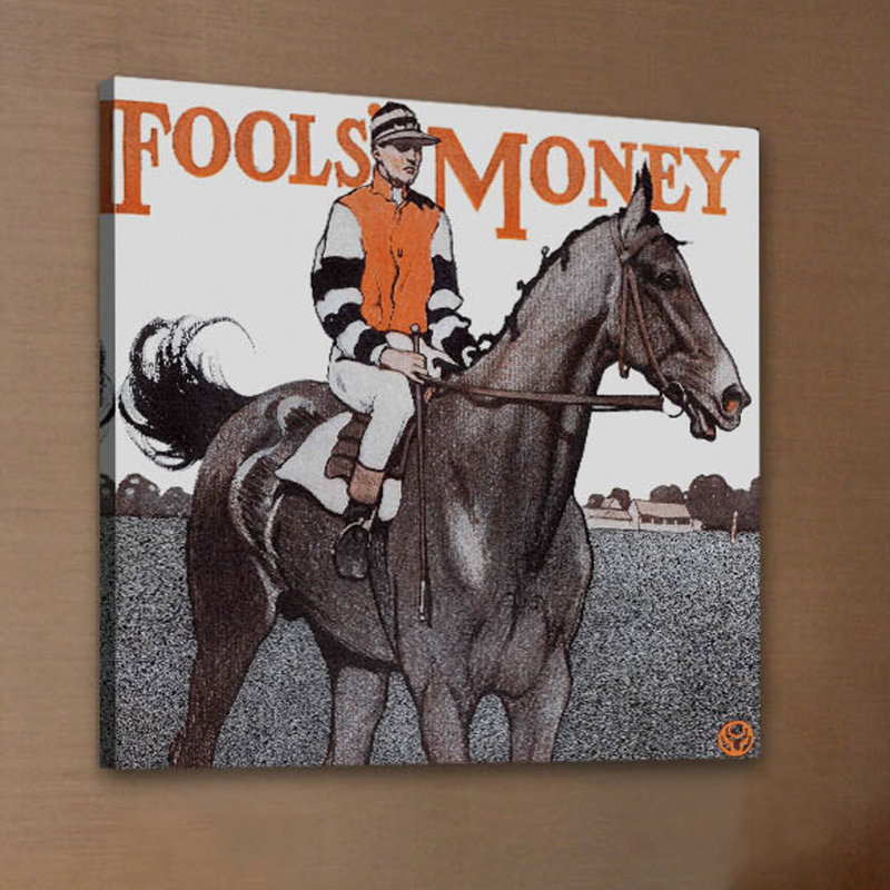 Fools Money by Edward Penfield - Wrapped Canvas Painting, 46 cm H x 46 cm W x 4 cm D