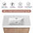 Alleah 36 " W Wall Mounted Wall Mounted 1 Single Vanity Bathroom Vanity With Resin Top