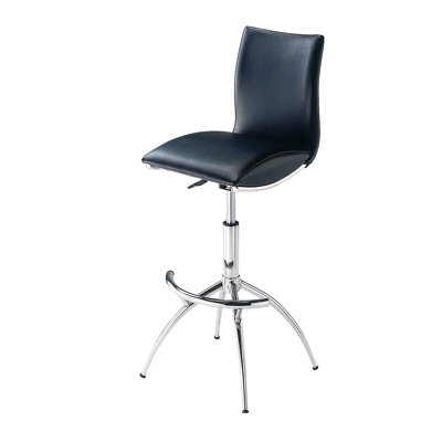2pcs Adjustable Bar Stools, Modern Style Black , Base, 26"-30" Seat Height, Easy To Keep Clean In Black, And , Foam Cushioned Seat, Care For