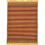 Tapis brun clair en laine fait à la main Kilim