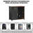 Coffee Bar with Mini Fridge Space, Mini Fridge Cabinet Stand,Liquor Wine Cabinet for Dorm, Kitchen or Office, 39.4" W X 20.9" D Tabletop-1771852264