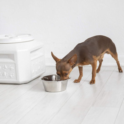 60 lb Contenant alimentaire en plastique avec couvercle pivotant