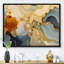 Art abstrait fluide brun de luxe II-2059311402-2059311405